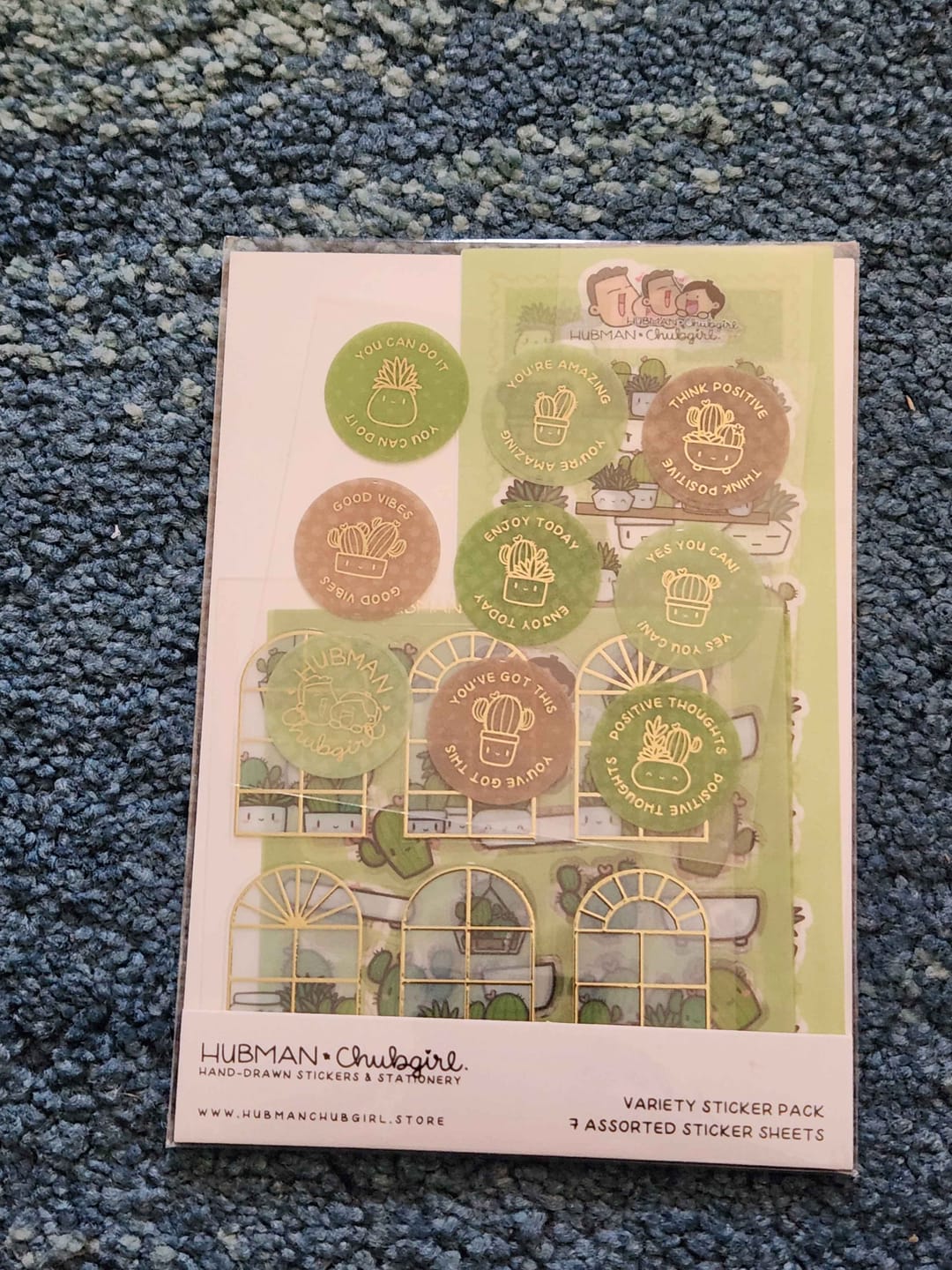 Customer photo review of Cozy Plants Variety Sticker Pack