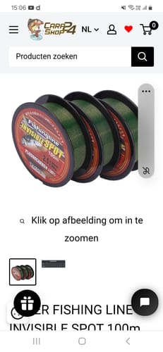 Customer photo review of SUPER FISHING LINE INVISIBLE SPOT 100m