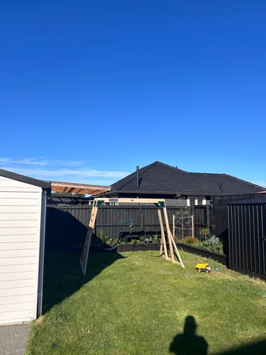 Customer photo review of Flying Squirrel Monkey Bars & Swing Set