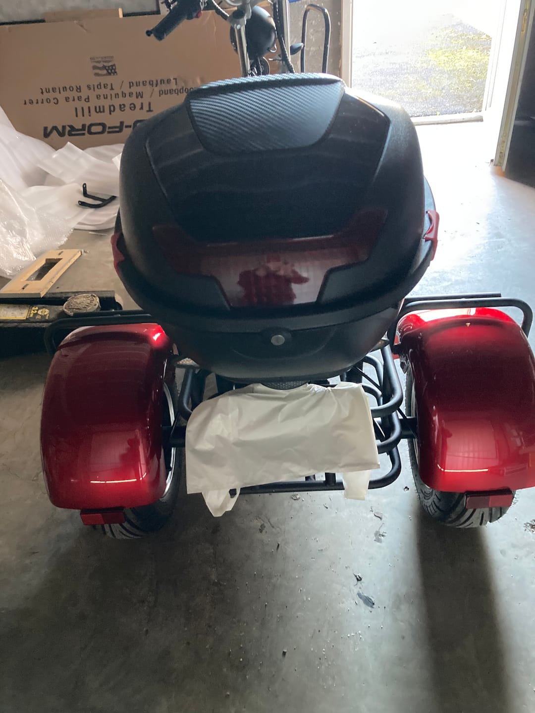 Customer photo review of Top case + support pour citycoco CP-1.6 / CP-3 / CP-7