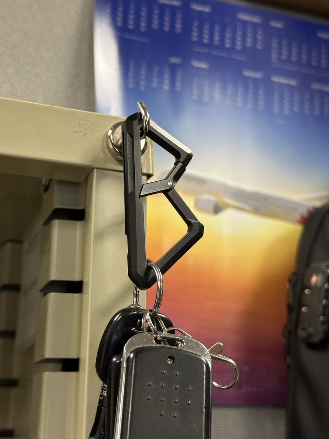 Customer photo review of Kootenay Top Grade Titanium Carabiner With Handy Back Clip