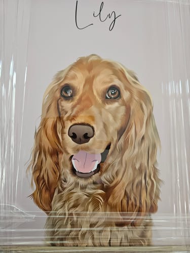 Customer photo review of Detailed Pet Portrait