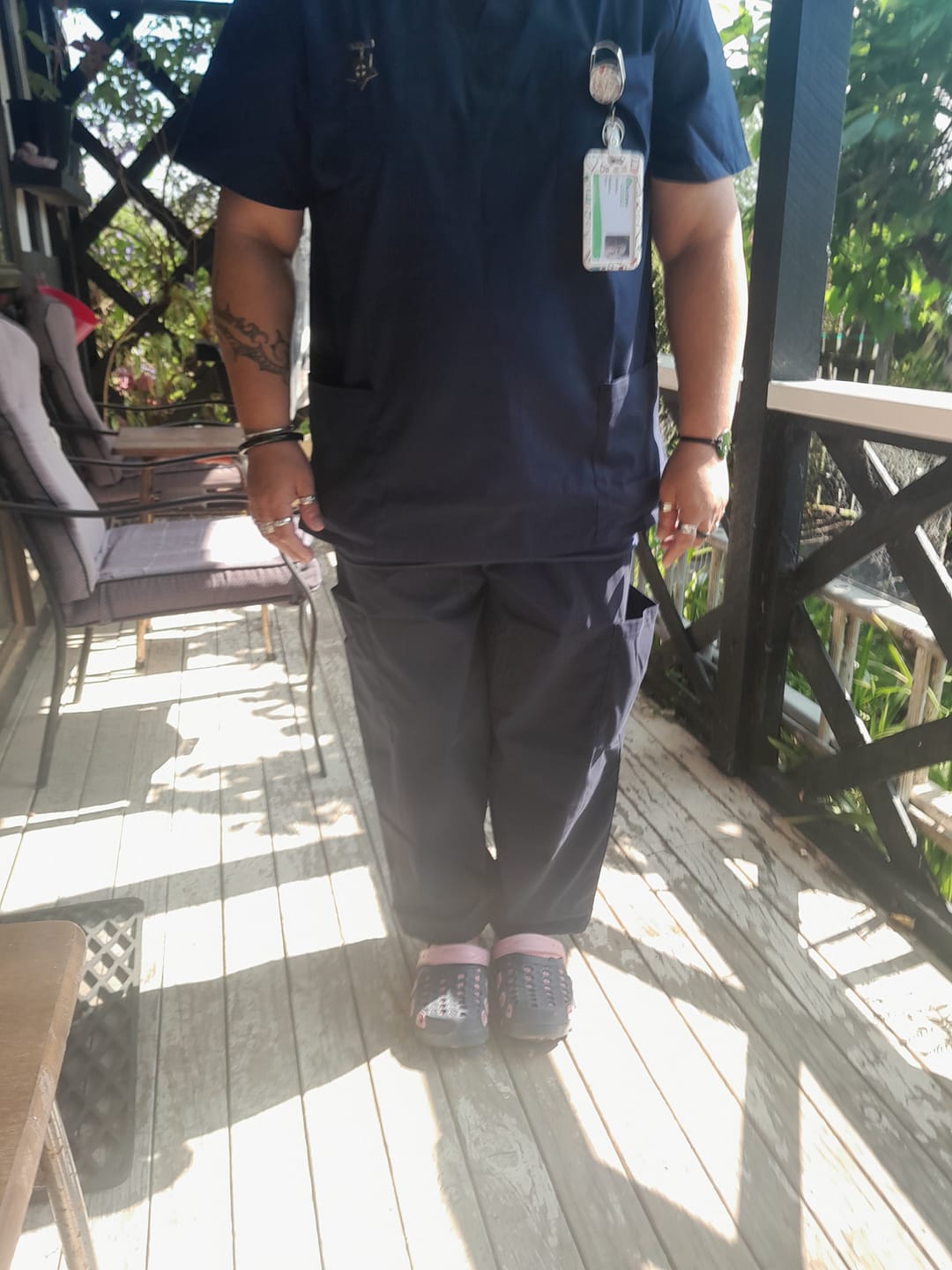 Customer photo review of Classic Unisex Scrub Cargo Pant-H10610-biz-care