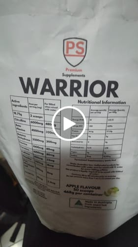 Customer video review of Warrior High-Stimulant Pre-workout