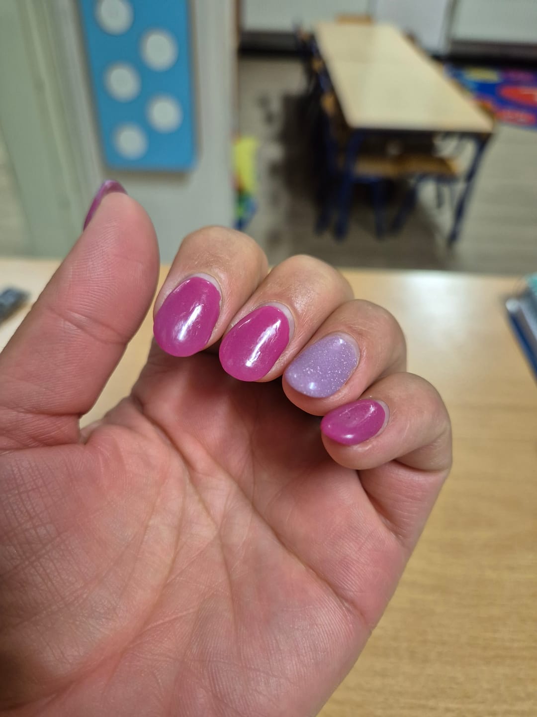 Customer photo review of Sweet Pink Bling Dipping Powder
