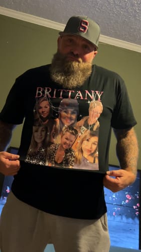 Customer photo review of CUSTOM VINTAGE TEE