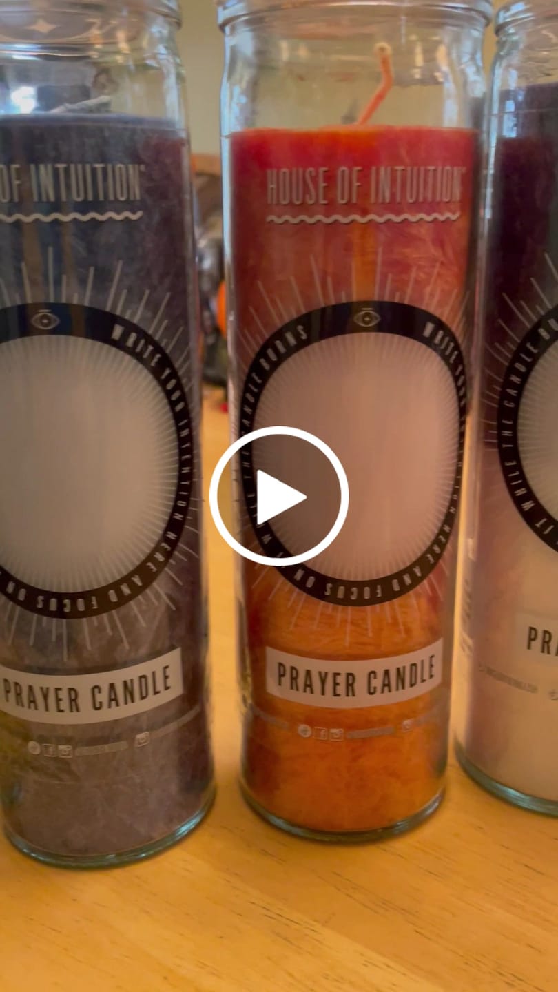 Customer video review of Black and White "Write-Your-Own-Prayer" Candle - PROTECTION