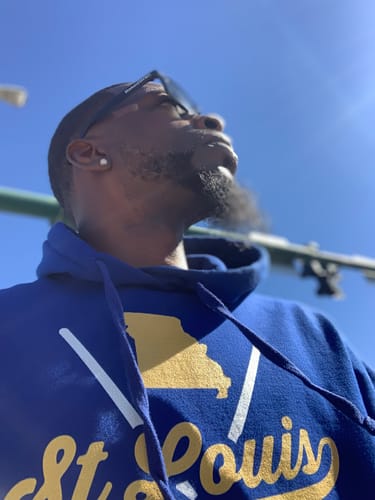 Customer photo review of 0.42 CTW Classic Cluster Moissanite Stud Earrings