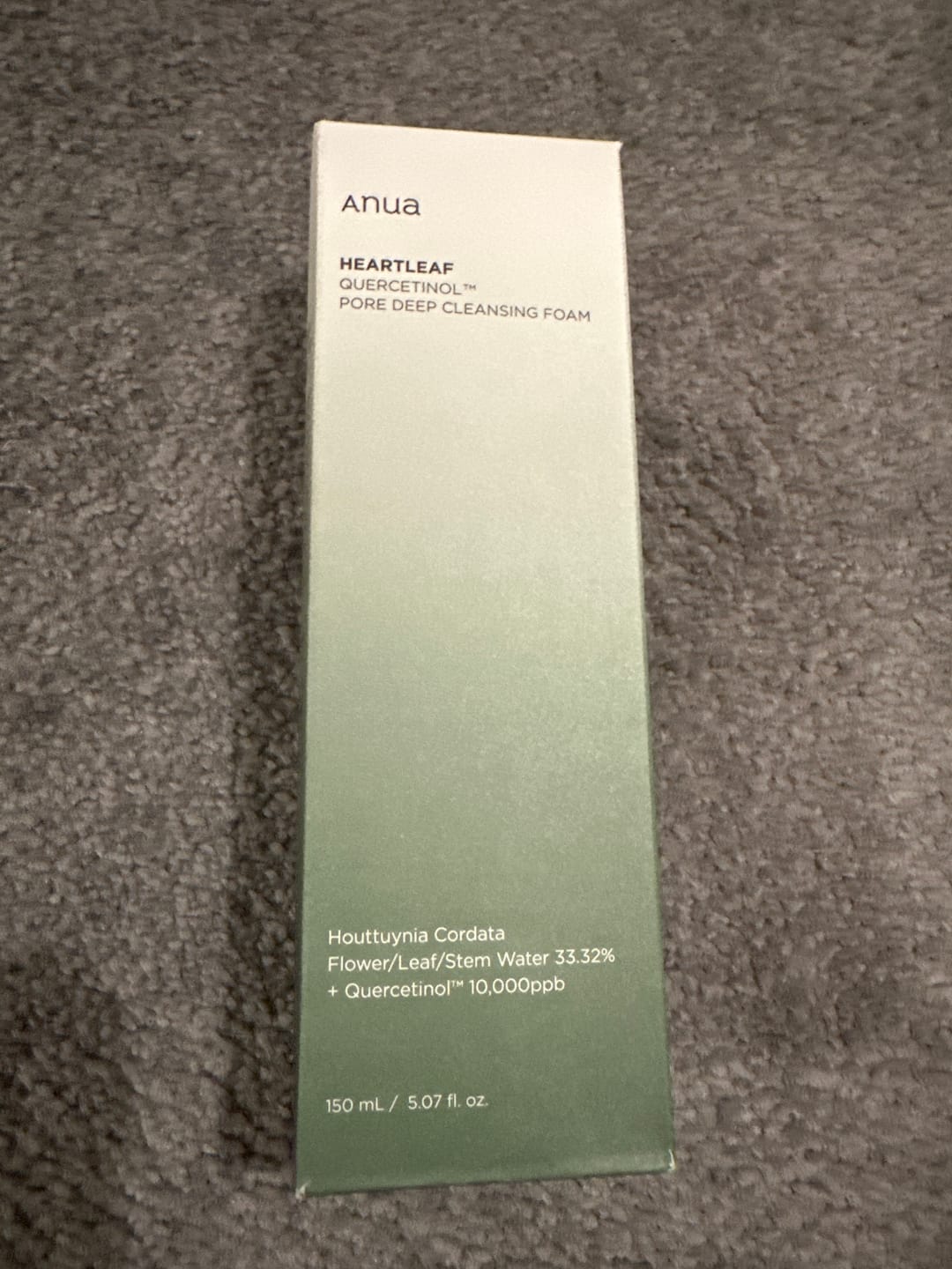 Customer photo review of [Anua] Heartleaf Quercetinol Pore Deep Cleansing Foam 150ML