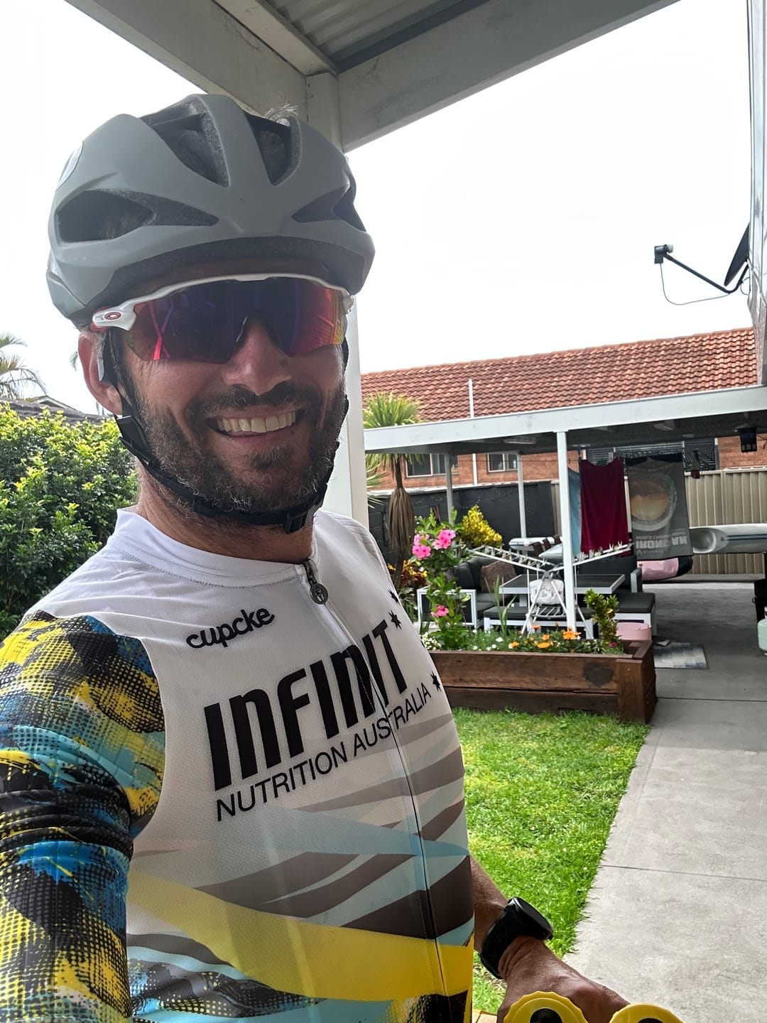 Customer photo review of Infinit Mens Pro Cycle Jersey White