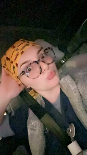 Customer photo review of Sausage Dogs Scrub Cap