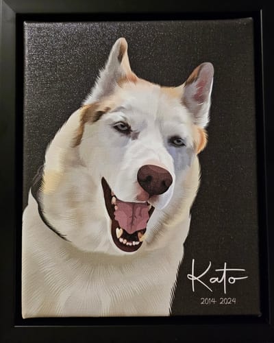 Customer photo review of Pet Art Canvas Wrap
