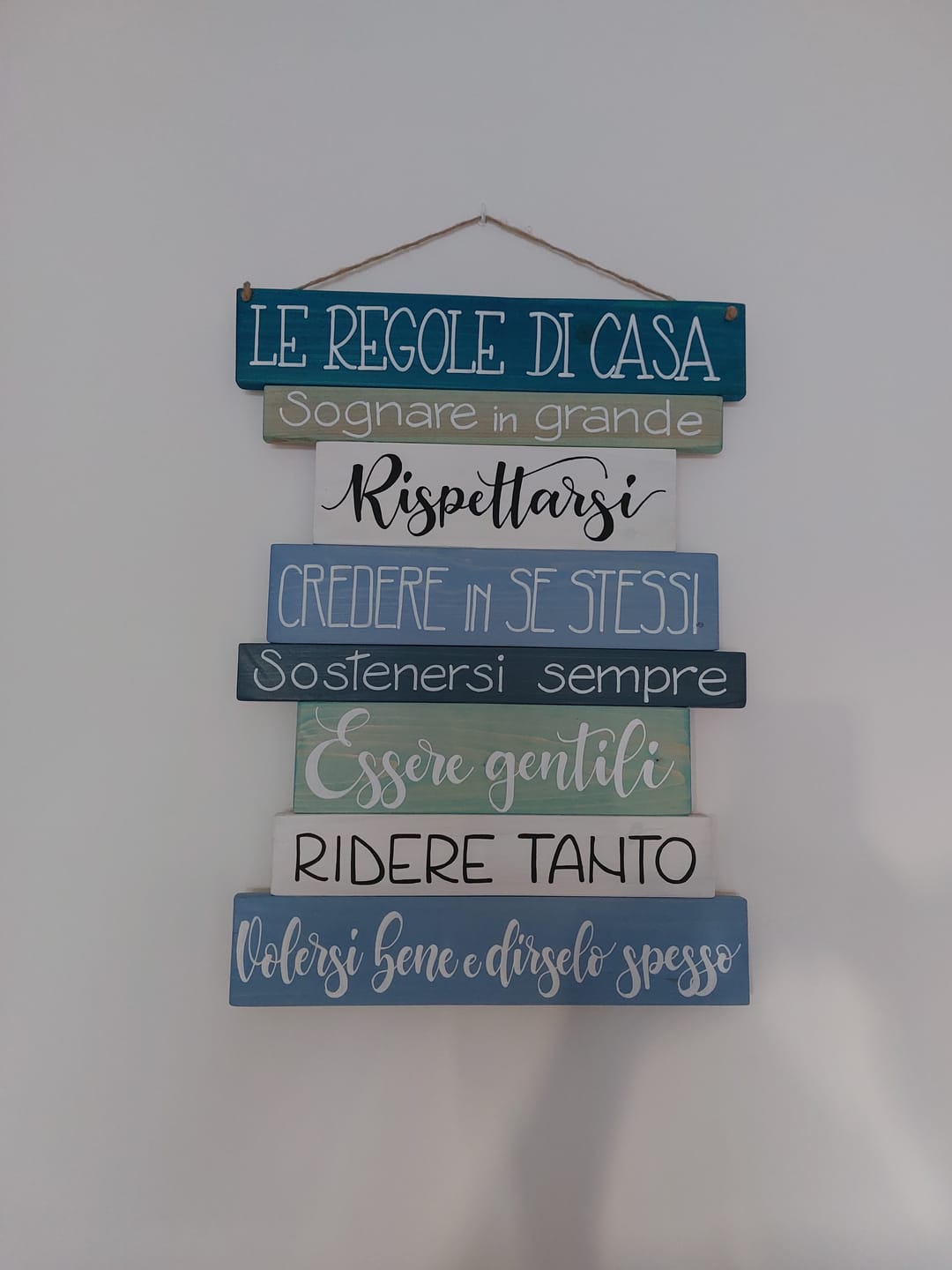 Customer photo review of Regole di Casa - Azzurro Santorini