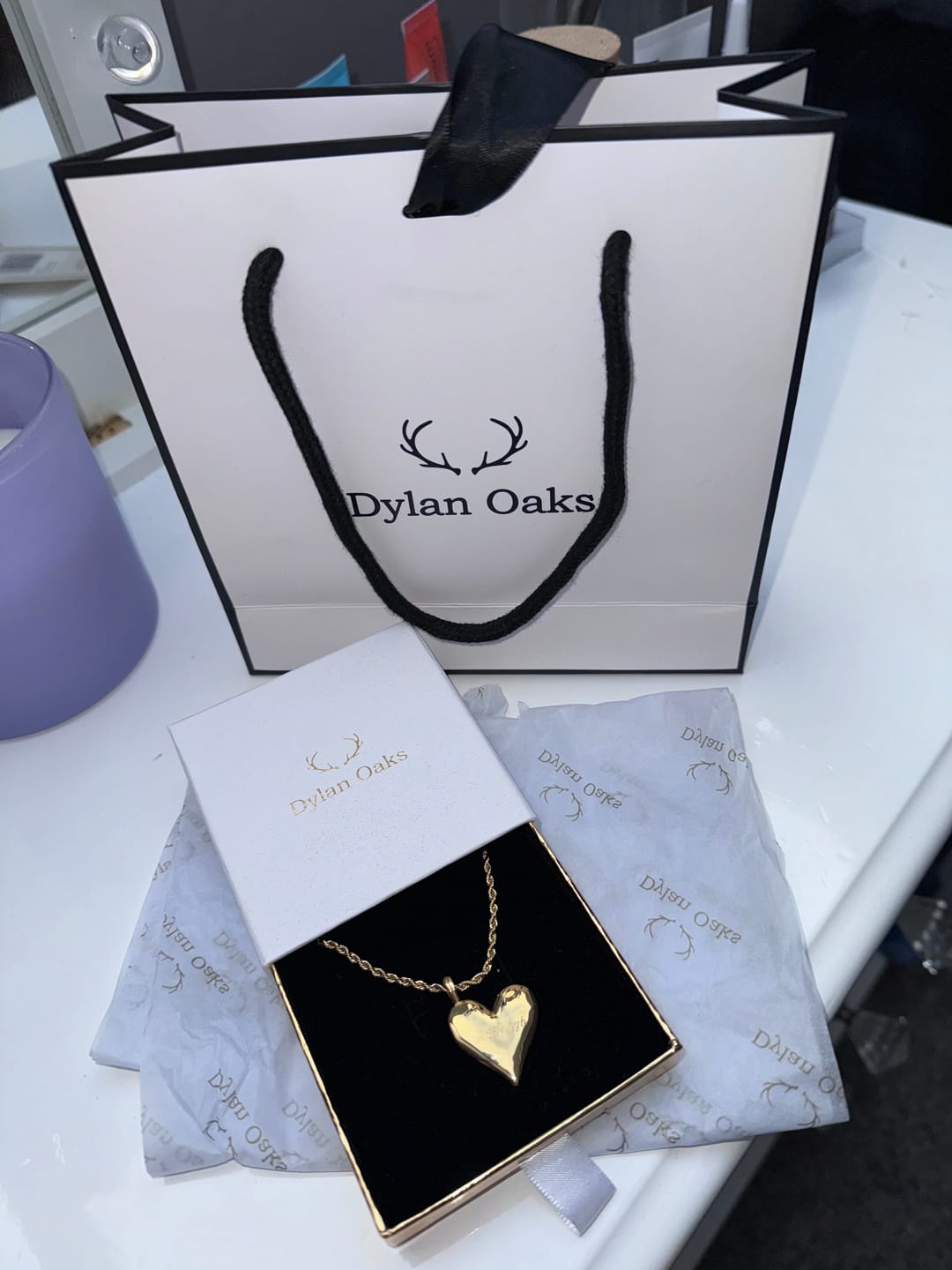 Customer photo review of Rope Necklace In Gold