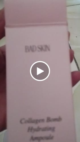 Customer video review of Bad Skin™ Korean Collagen Bomb Hydrating Ampoule