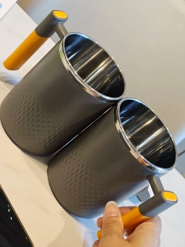 Customer photo review of Double-Layer Stainless Steel Coffee Mug