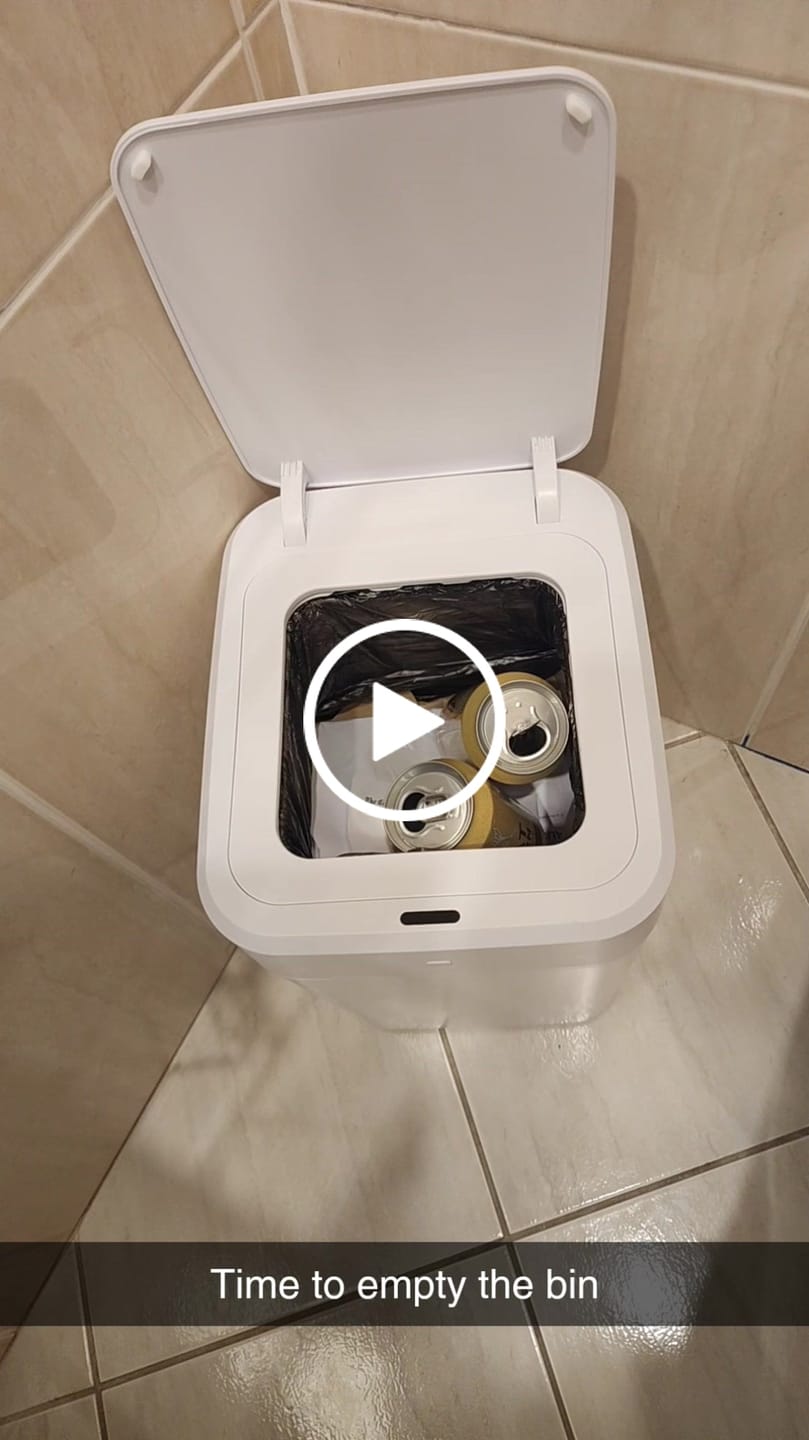 Customer video review of B1 Smart Bin