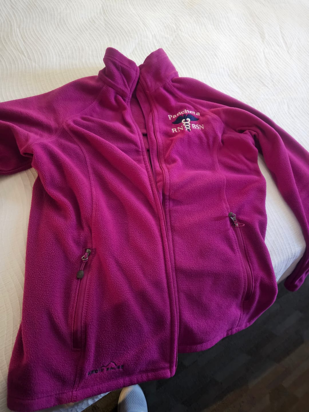 Customer photo review of Closeout Colors |  EB225 Eddie Bauer® Ladies Full-Zip Microfleece Jacket