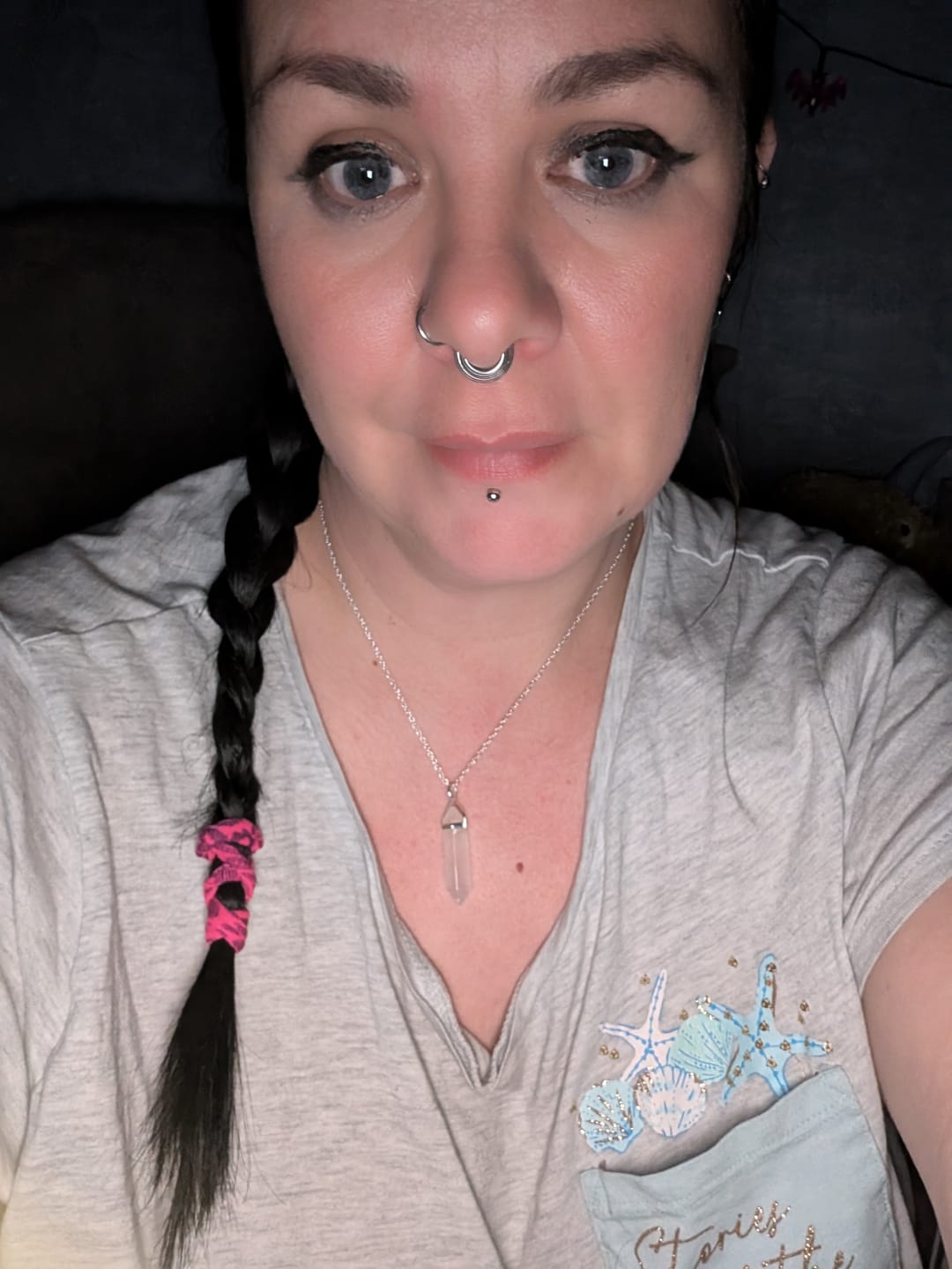 Customer photo review of Positivity pendant - Clear quartz