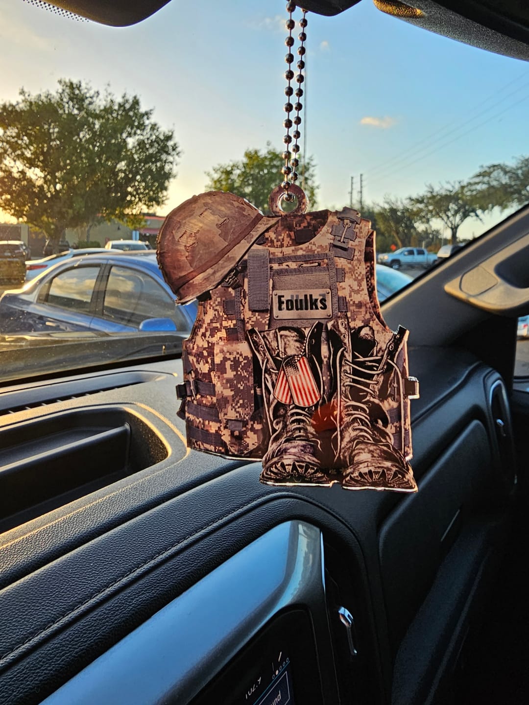 Customer photo review of Military Uniform - Boots & Hat - Personalized Flat Acrylic Ornament