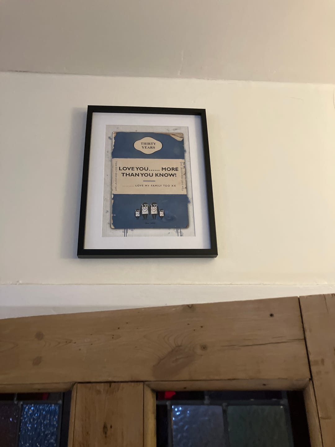 Customer photo review of Personalised Book Cover Art Print (Family Edition)