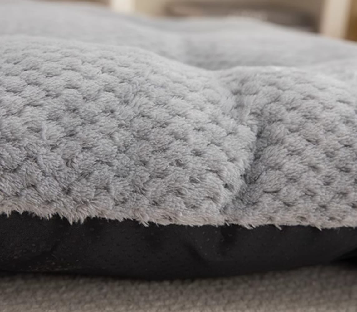 Customer photo review of Plush Haven Luxe Comfort Pet Bed