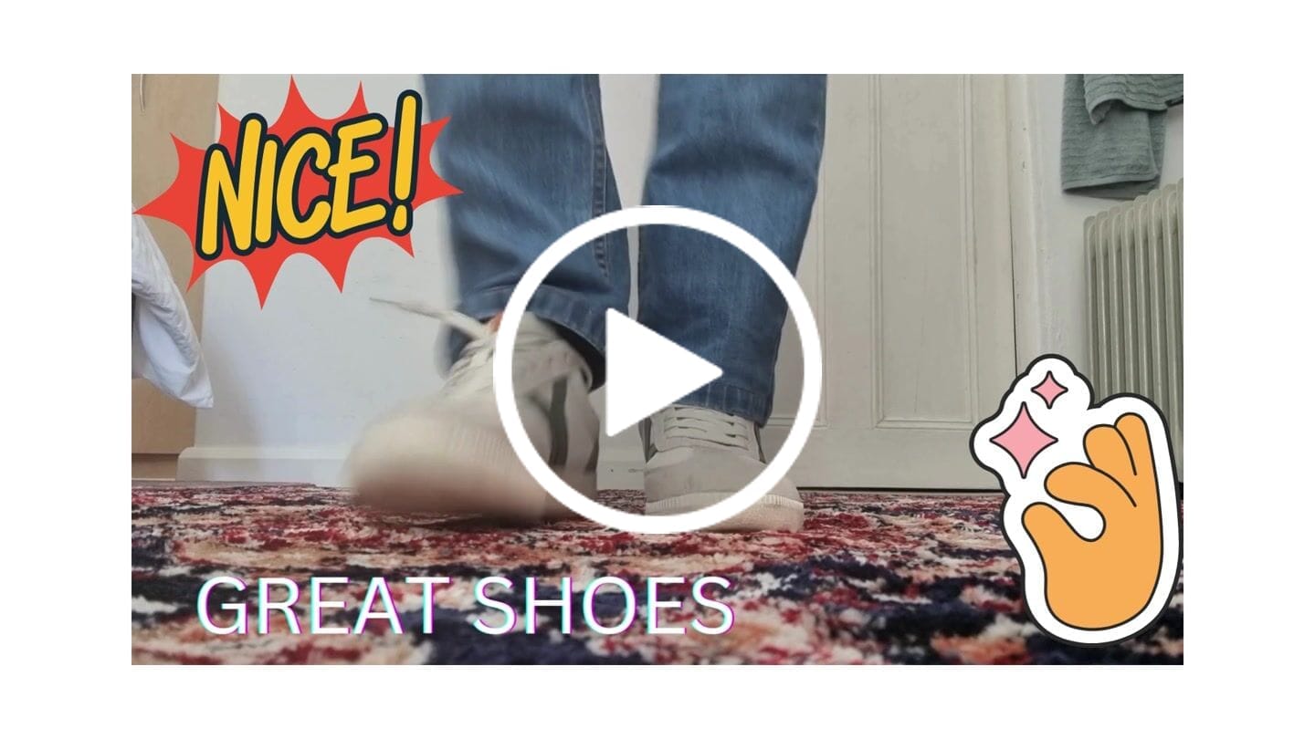 Customer video review of COB Fearless Sneaker White, Sage & Grey
