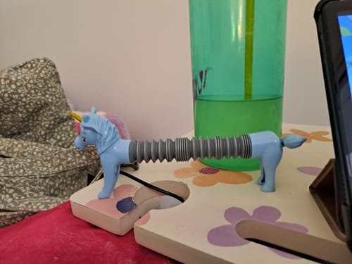 Customer photo review of Extendo Unicorn Pop Tube Sensory Fidget Toy