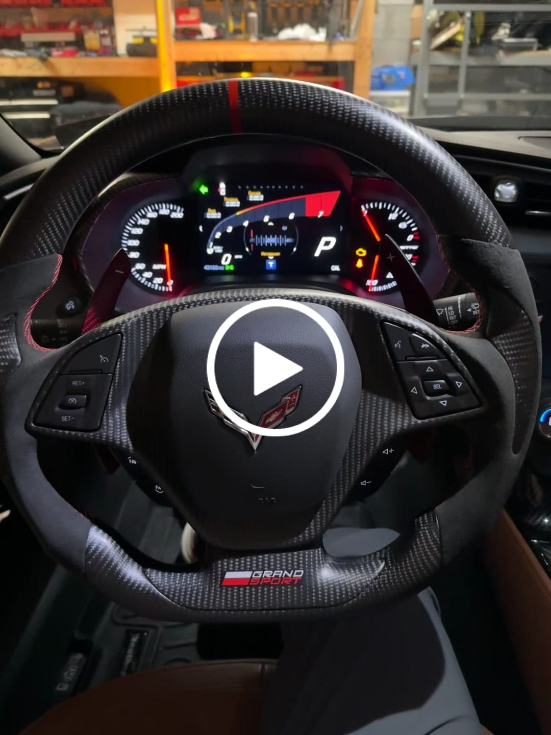 Customer video review of [Complete] Custom Carbon Fiber Steering Wheel C7 Corvette Stingray/Z06/Grand Sport 2014-2019