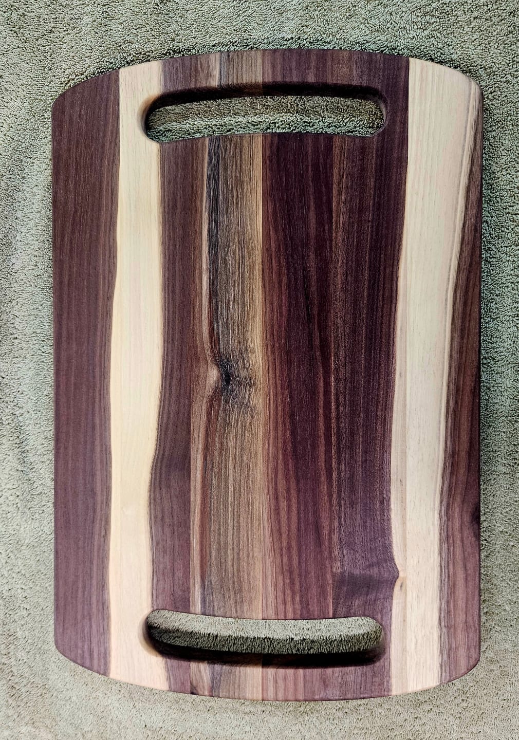 Customer photo review of 17.75x11.75" Oblong Dual Handle Serving Board Acrylic Router Template