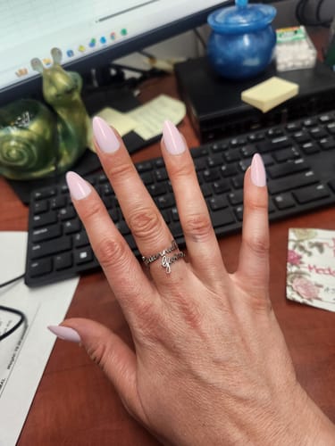 Customer photo review of Personalized Name Ring