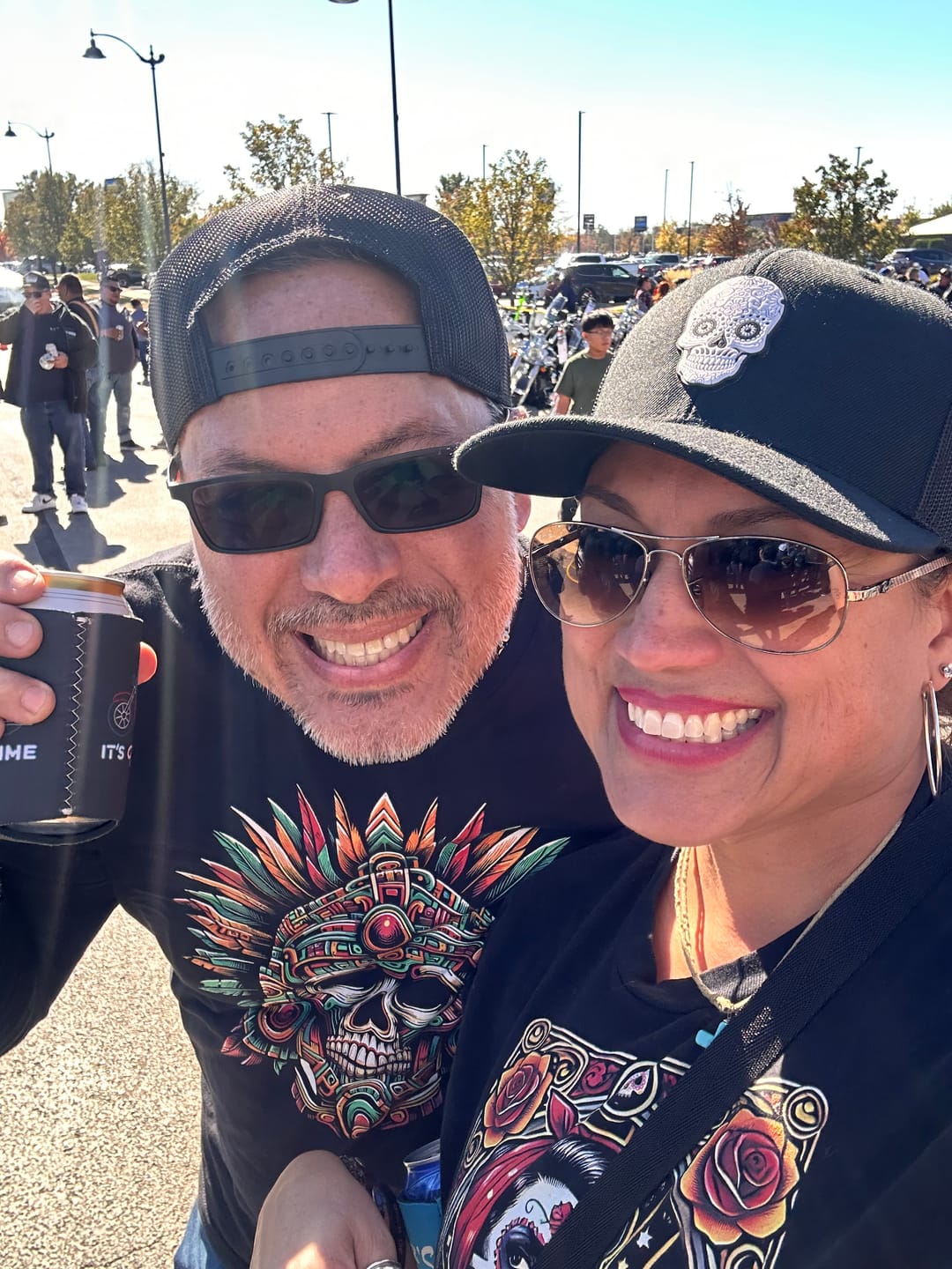 Customer photo review of Azteca Warrior Calavera T-Shirt