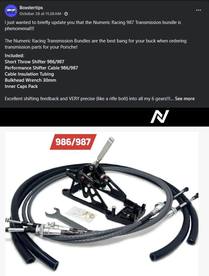 Customer photo review of 986/987 Transmission Bundle