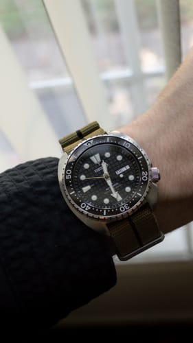 Customer photo review of Five Eye Nylon Watch Strap - Stripe