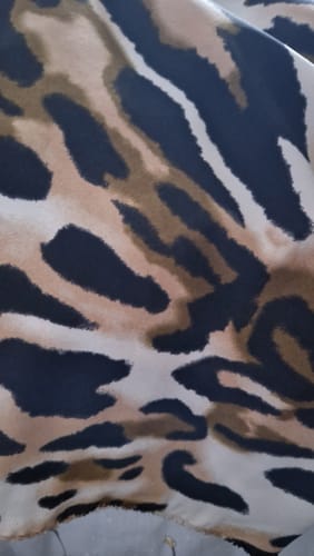Customer photo review of 3 Metres Peach Skin Animal Print - 55" Wide - Big Leopard Print