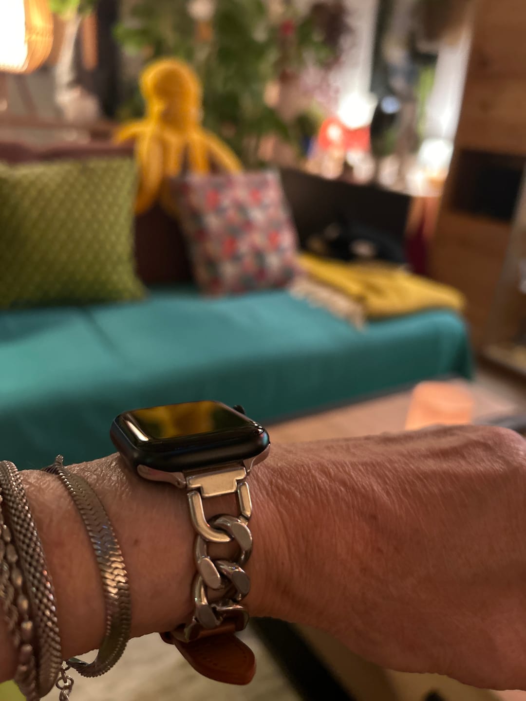 Customer photo review of Apple Watch Lederarmband "Jade"