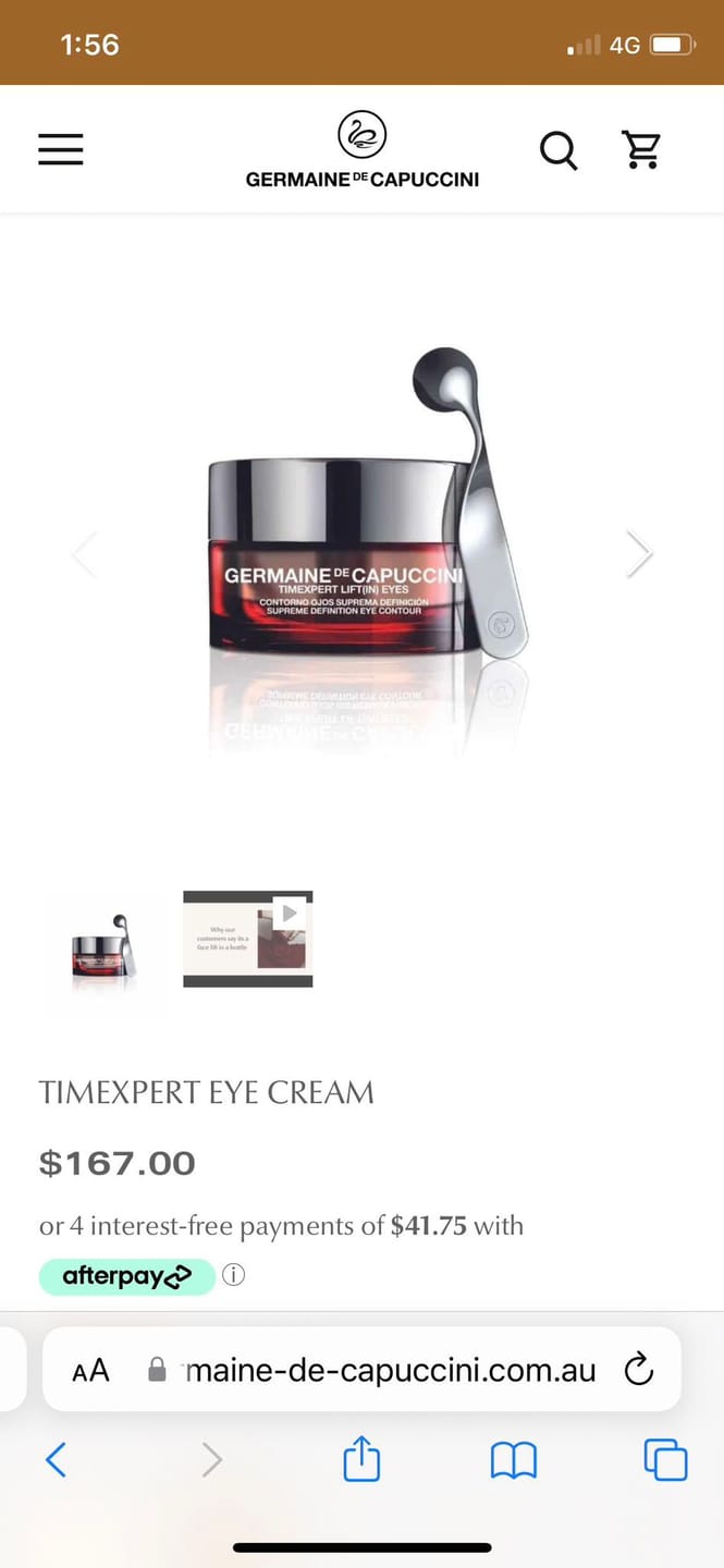 Customer photo review of Best Eye Cream - T  Lift Eye Cream