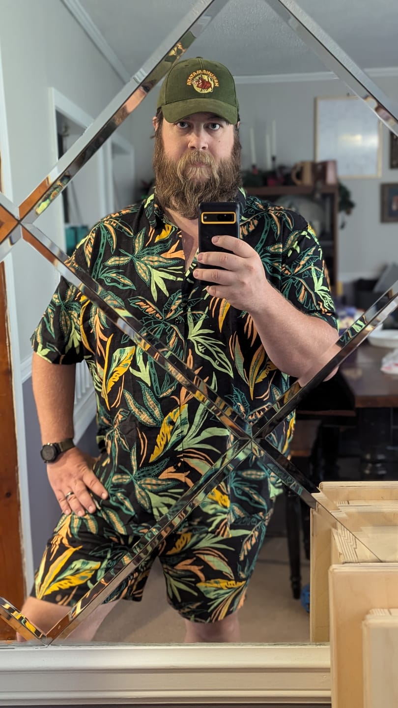 Customer photo review of Wild Jungle – Bamboo Short Sleeve Shirt