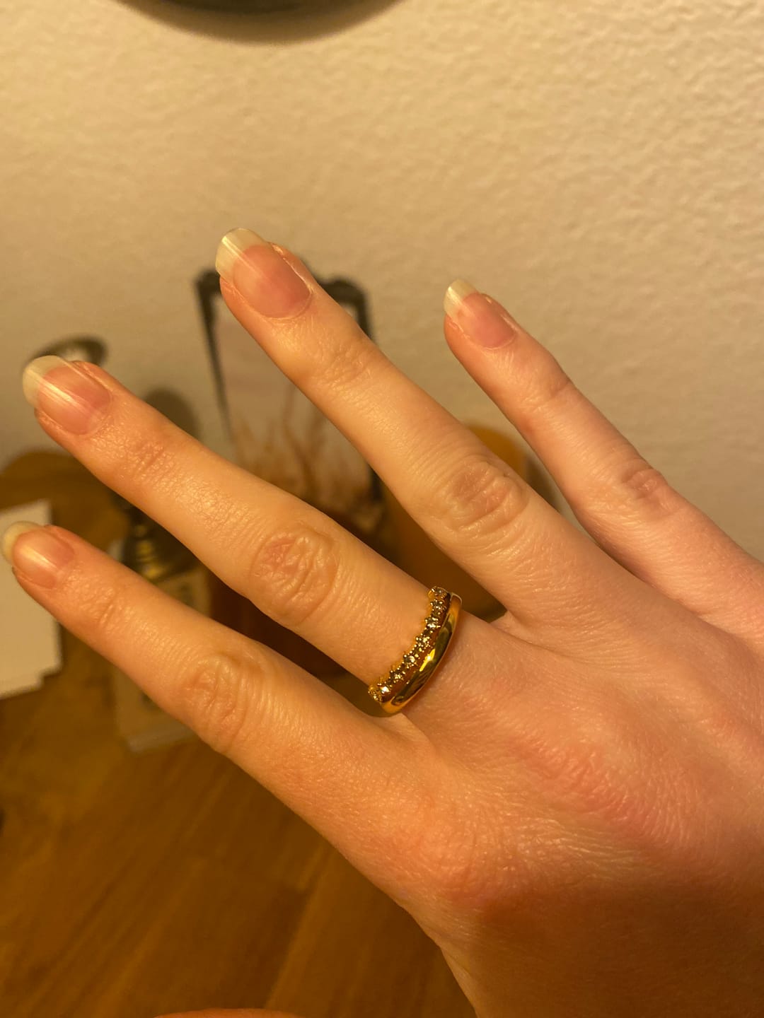 Customer photo review of Marissa White Crystal Layered Ring