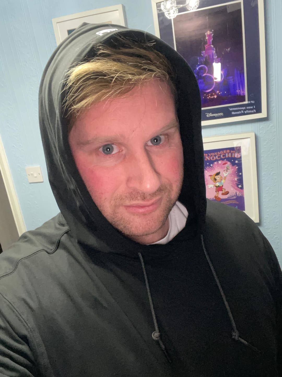 Customer photo review of Galaxy Black – Performance Hoodie