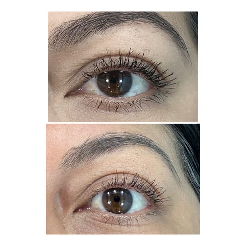 Customer photo review of Suero para pestañas y cejas