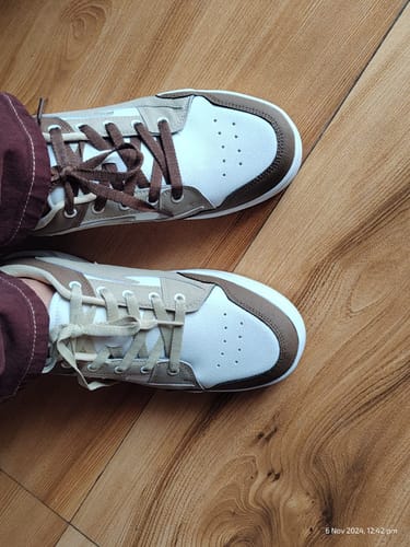 Customer photo review of SPENCER Peanut Brown Men's casual sneaker