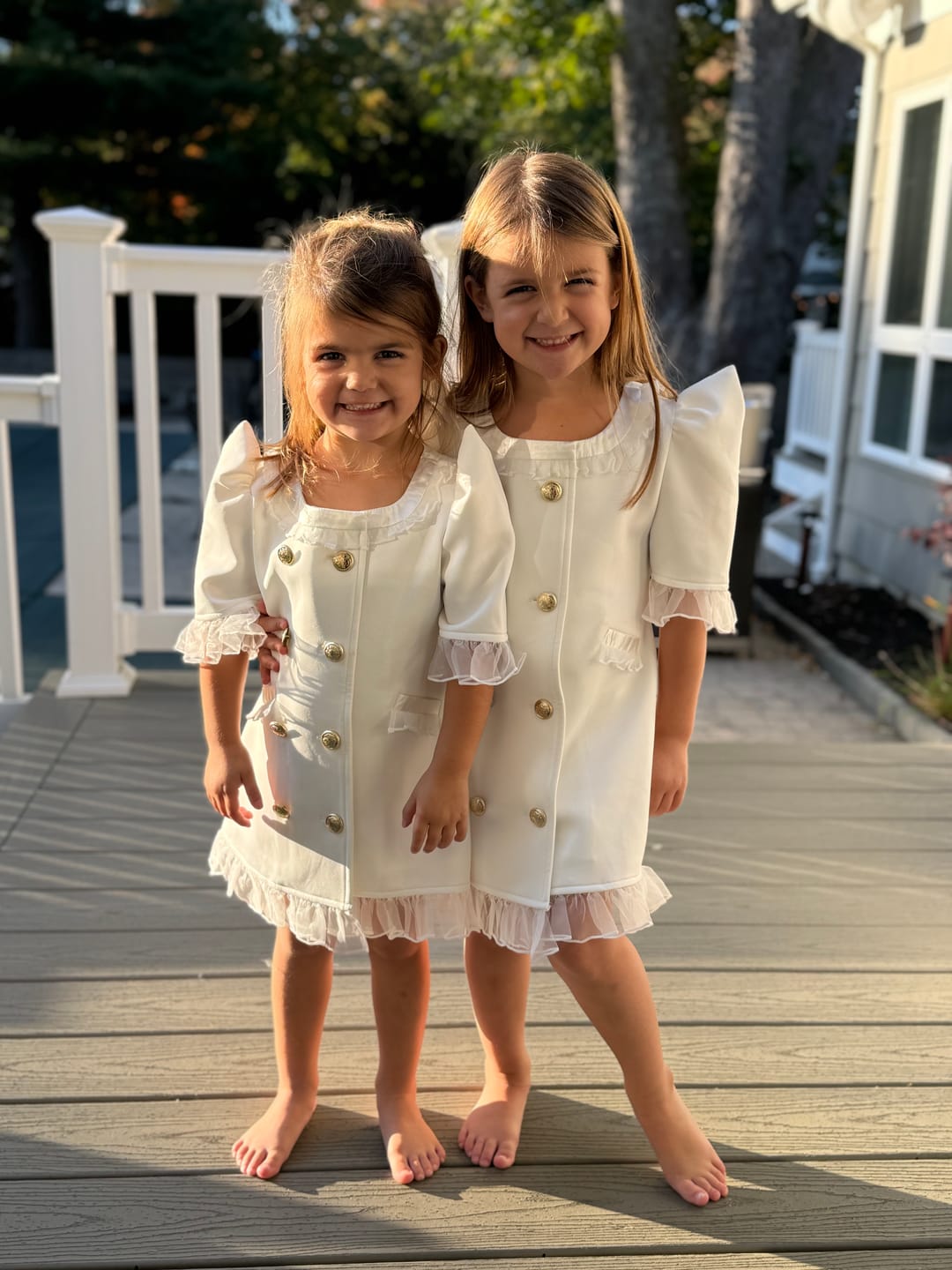 Customer photo review of White Tuxedo Dress