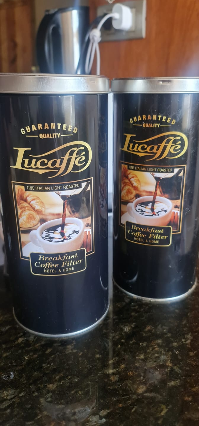 Customer photo review of Lucaffe Breakfast Coffee filter 500 grs Grano Molido