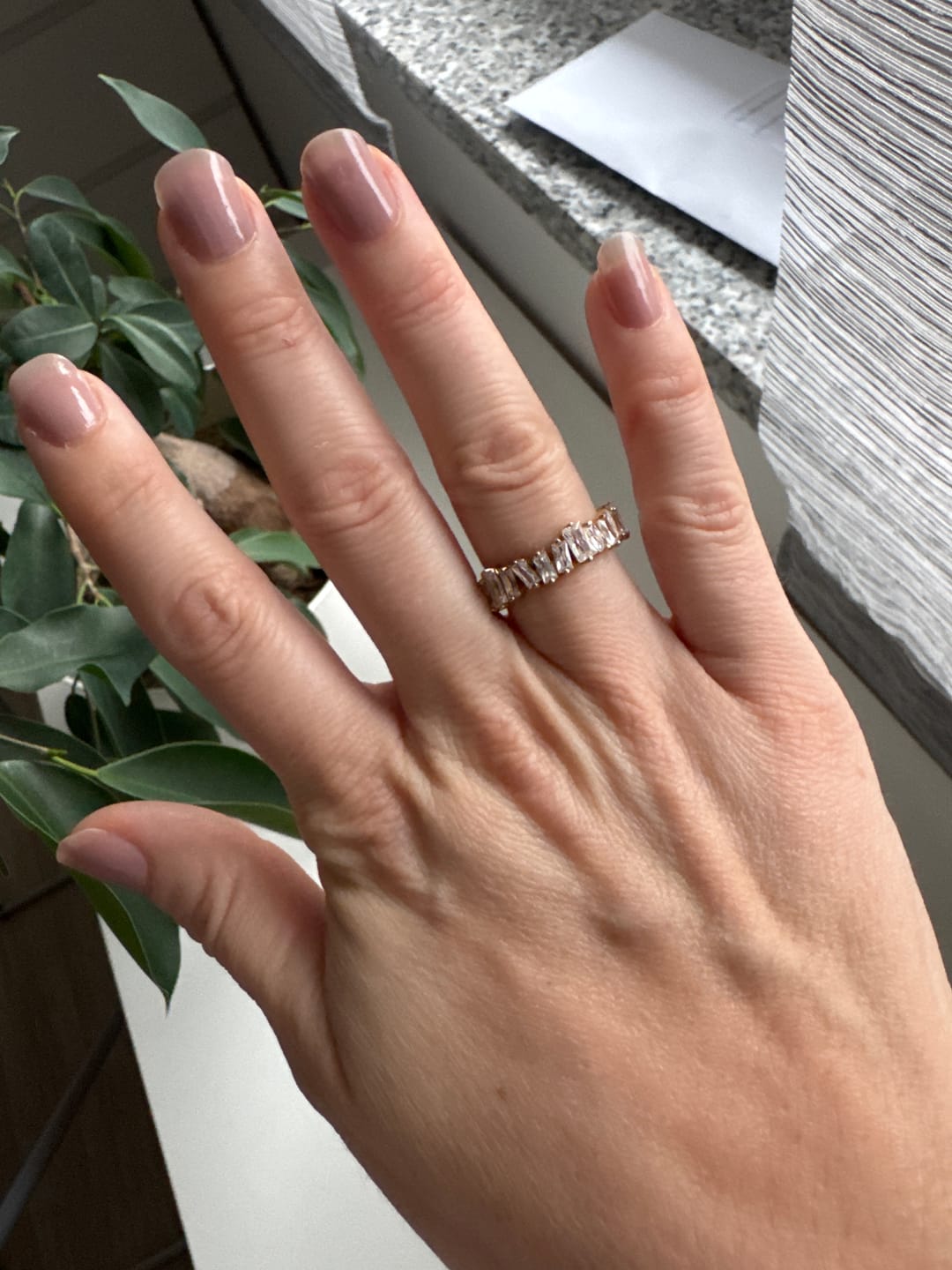 Customer photo review of Cristallo Ring | 18K vergoldet