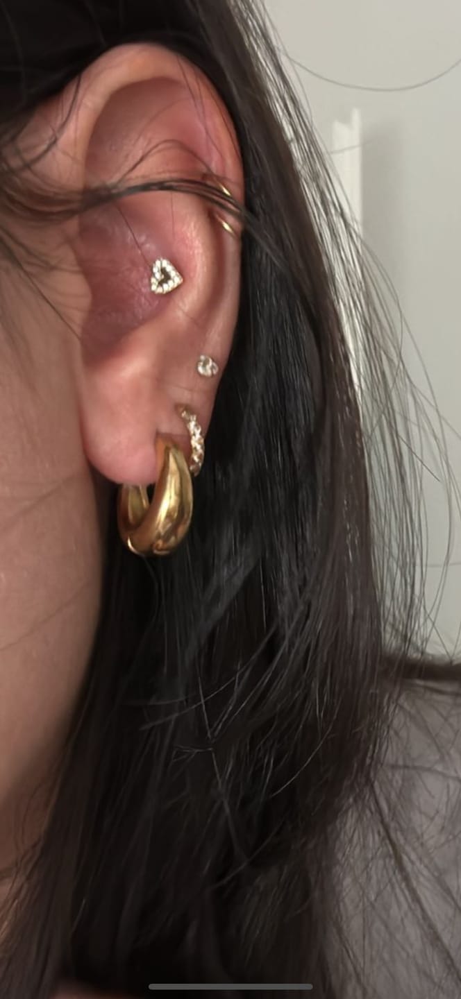 Customer photo review of Kate Ohrringe | 18K vergoldet
