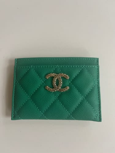 Customer photo review of cc card holder 10cm dark green caviar