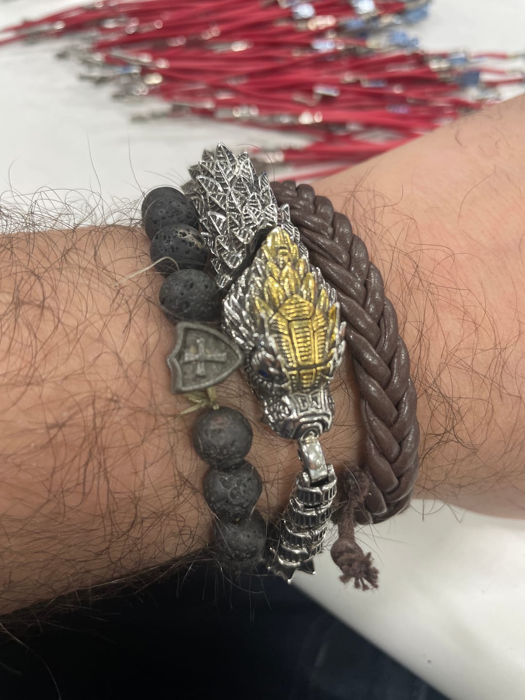 Customer photo review of The Midgard Serpent - Stainless Steel Bracelet
