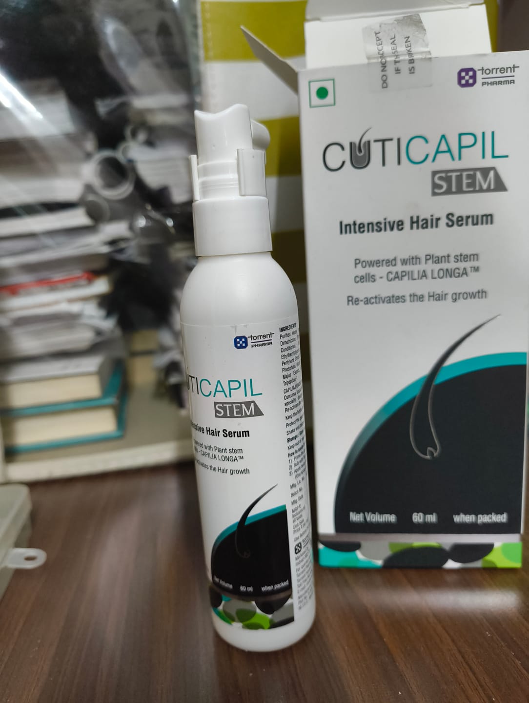 Customer photo review of Cuticapil Stem Hair Serum 60ml