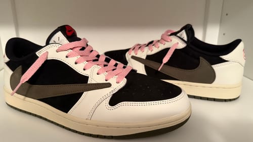 Customer photo review of Travis Scott x AJ1 Low OG 'Olive'